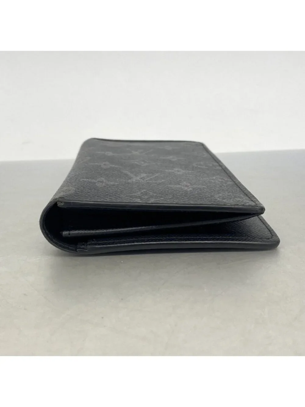 Louis Vuitton Wallet Monogram Eclipse Portefeuille Brazza Black